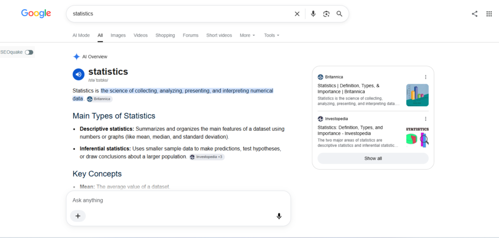 AI overview